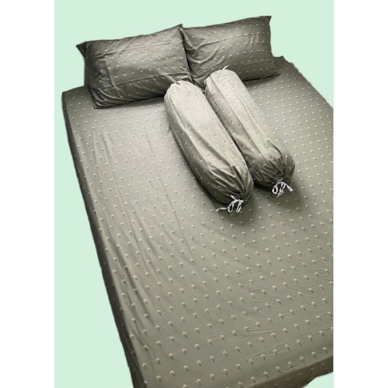 Sprei Set Premium - Aesthetic | Floral Sage Green