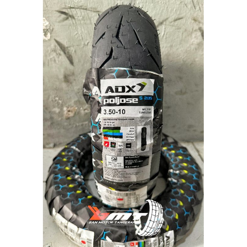 Ban ADX POLJOSE S205 uk 3.50-10 ban vespa super , vespa excel , vespa sprint