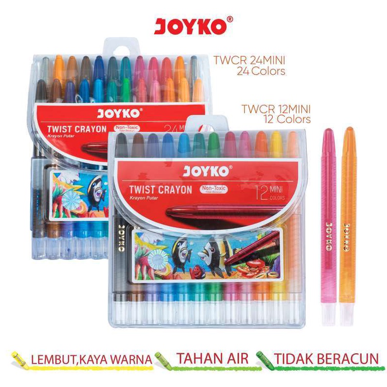 

KODE C46Q Crayon Putar Titi Joyko 24 MINI