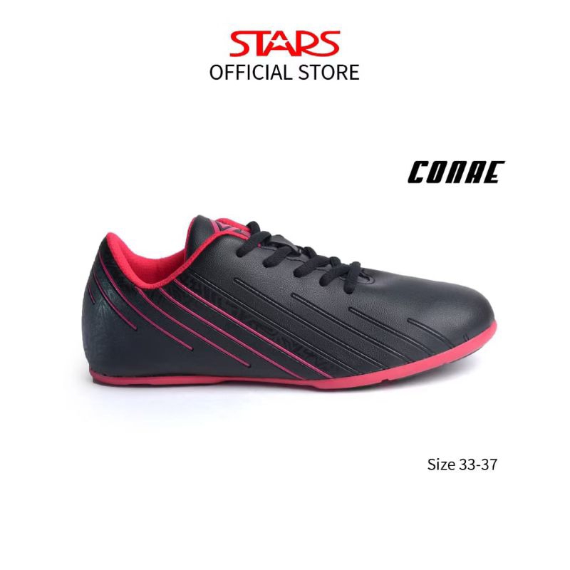Sepatu Futsal Anak Laki-Laki Insight Hitam Merah CONAE