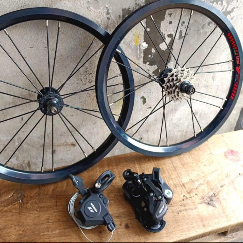 SR. Wheelset Litepro K-fun 16” 305” 5SP+RD +Shiffter black