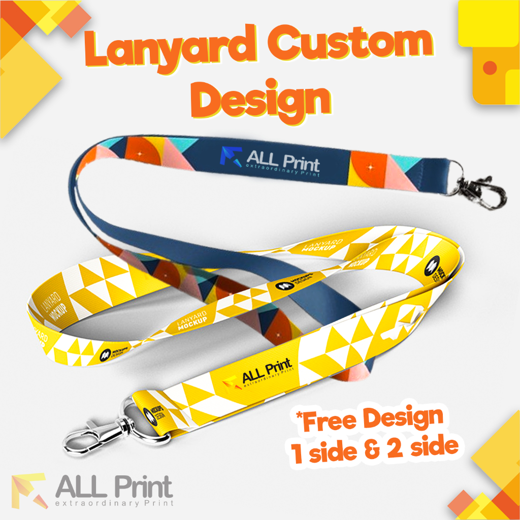 

Lanyard Custom Tali ID Card Cetak 2 Sisi Uk 2cm / Tali ID CARD custom / LANYARD custom