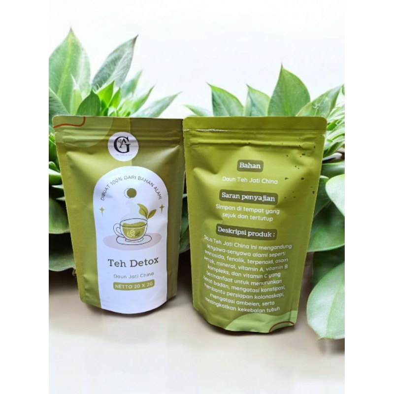 

teh detox daun jati China 100% asli