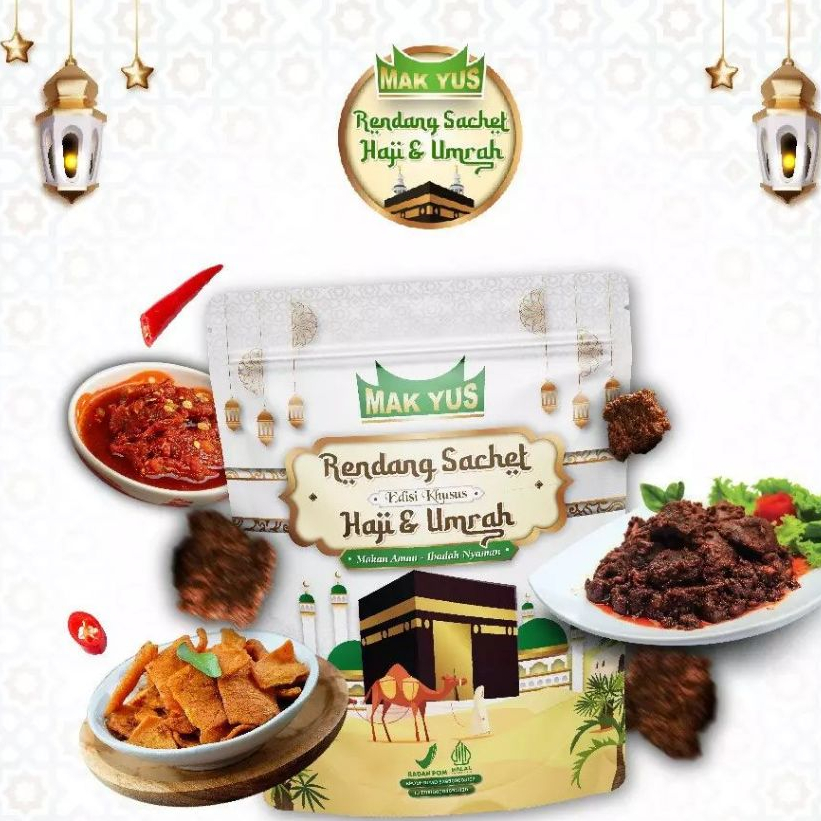 

Rendang Sachet Haji dan Umroh - Lauk praktis untuk ibadah haji dan umroh