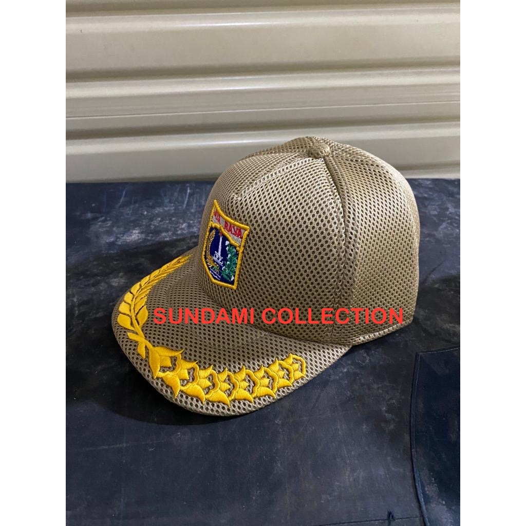 TOPI PEMDA DKI LOGO PADI KAPAS