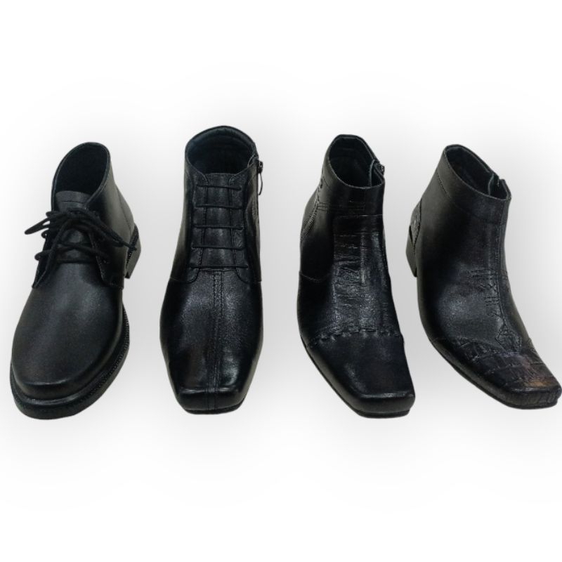 sepatu boots kulit cowok fantofel boots kulit asli