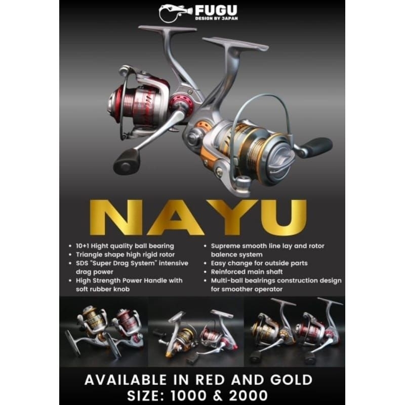 REEL MURAH FUGU NAYU 1000 2000 POWER HANDLE