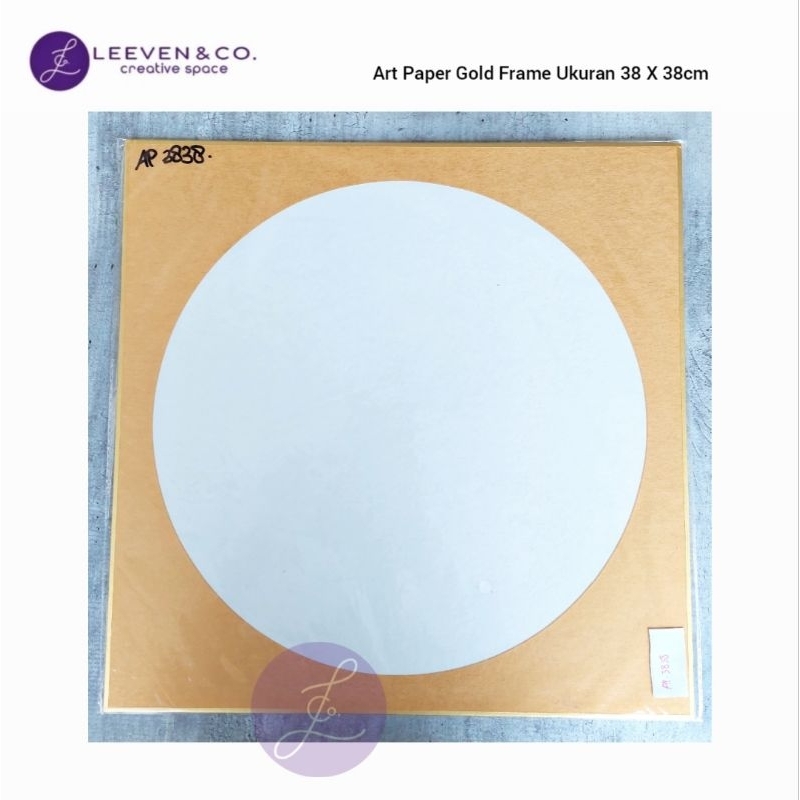 

CHINESE PAINTING PAPER / CHINESE CALLIGRAPHY PAPER / ART PAPER GOLD FRAME TYPE 3838 UKURAN 38 X 38CM