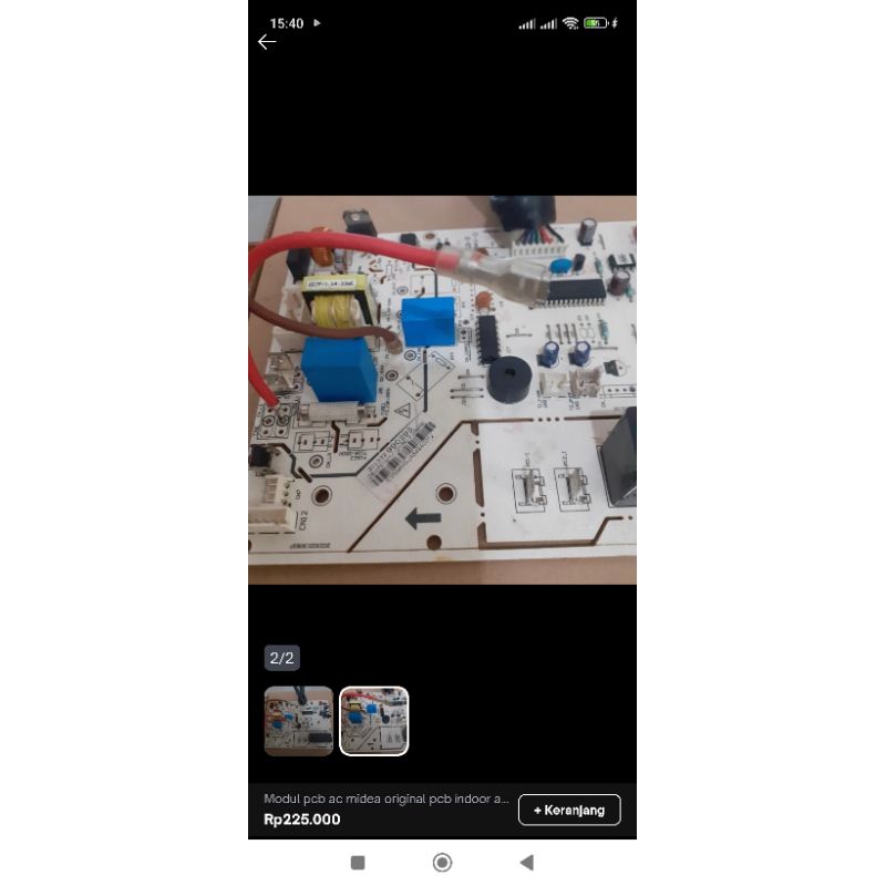 blok pcb/modul ac midea 0.5pk - 1pk