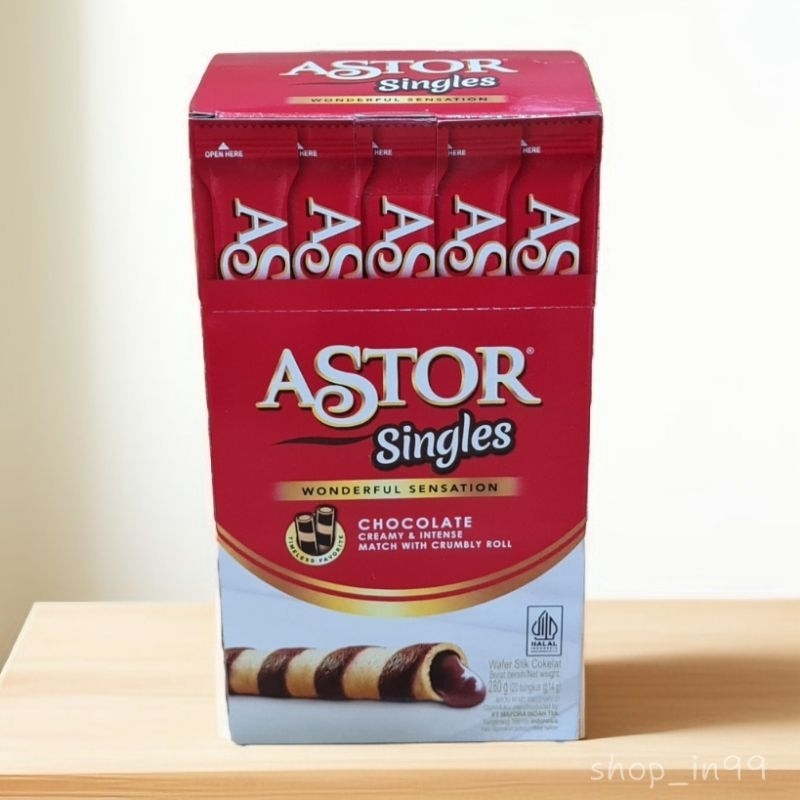 

Astor Singles coklat box 14g x 20pc