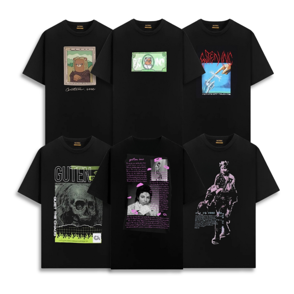 Guten Inc - "VOLUME 5" Kaos Pria Print T-Shirt Guten