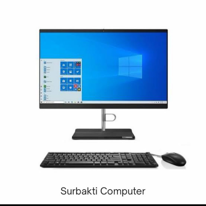 Aio Pc All In One Lenovo V30A Core i3 1035G1 Ram 8Gb Ssd 256Gb Monitor 24 Inch Fhd Frameles iki