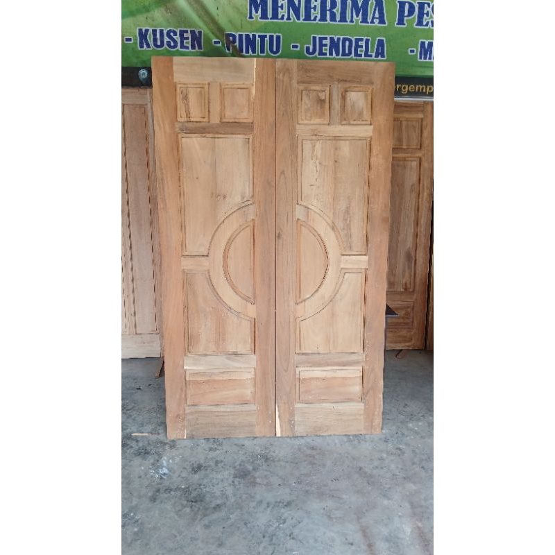 pintu kupu tarung kayu akasia kualitas bagus murah