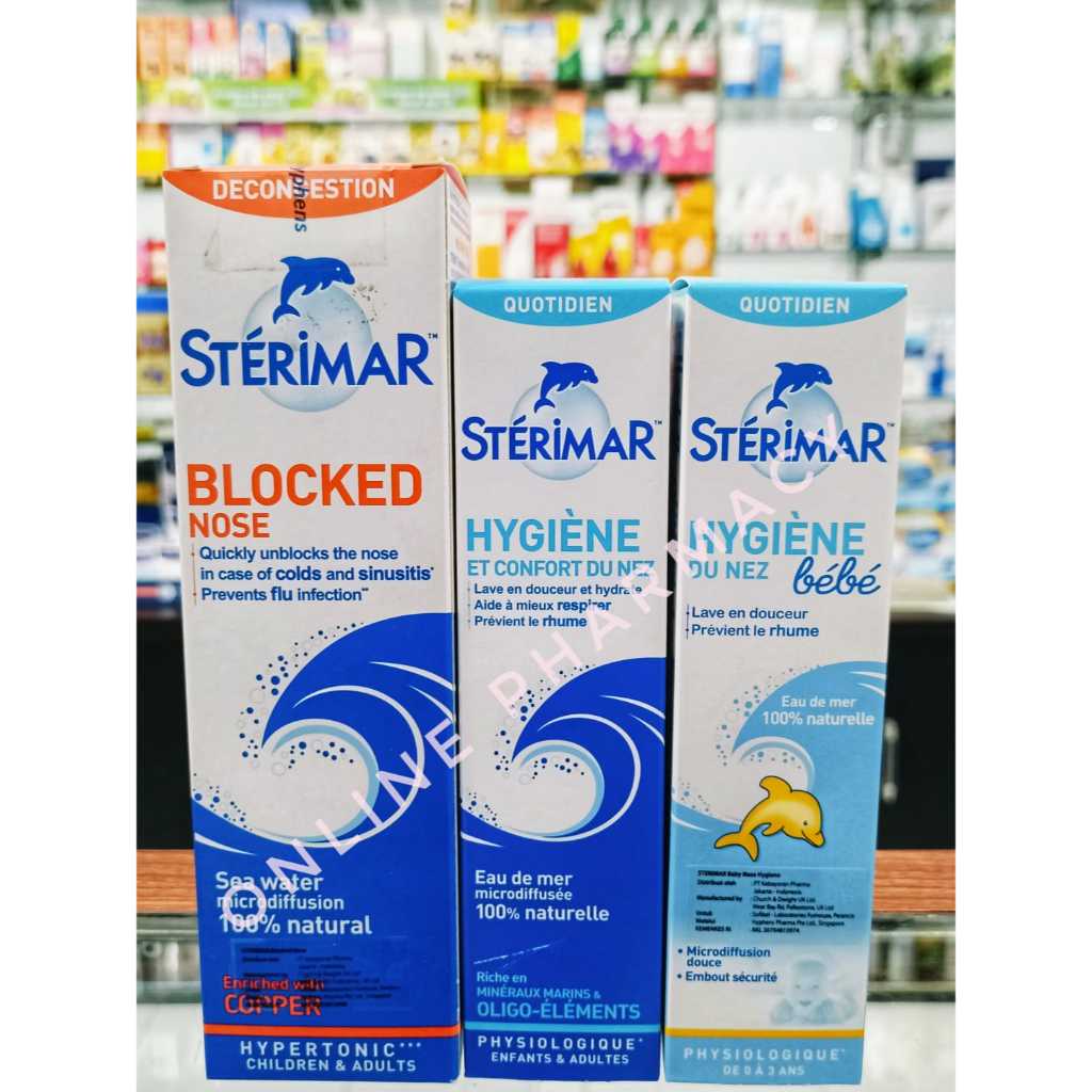 Sterimar All Variant / Sterimar Nose Hygiene and Comfort 50ml / Blocked Nose 100ml/ Sterimar Nose Hy