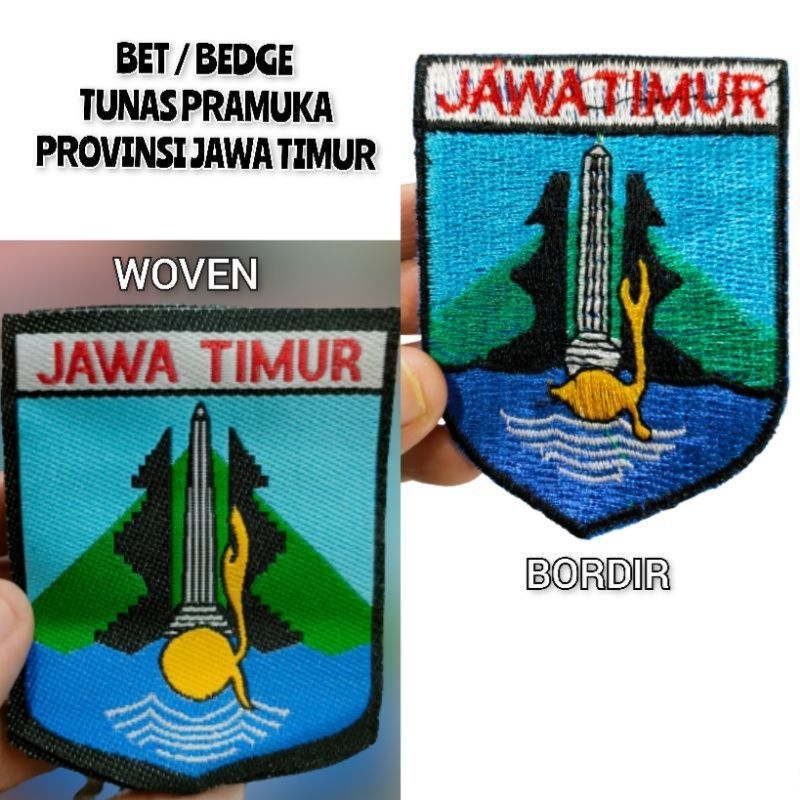 Bed Tunas Pramuka Provinsi Jawa Timur Atribut Seragam Pramuka