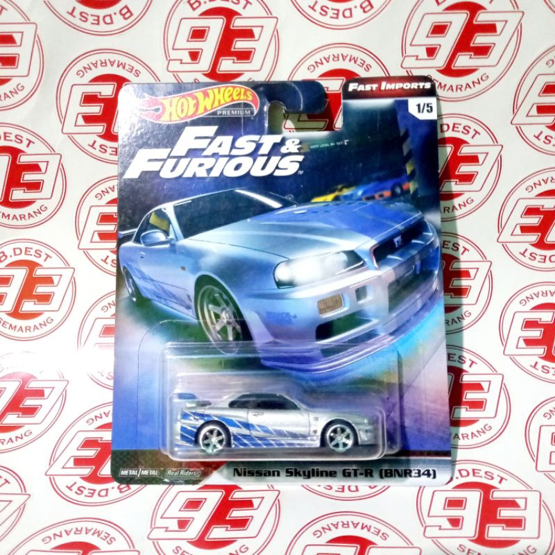 hotwheels Nissan Skyline GTR BNR34 R34 Fast Import