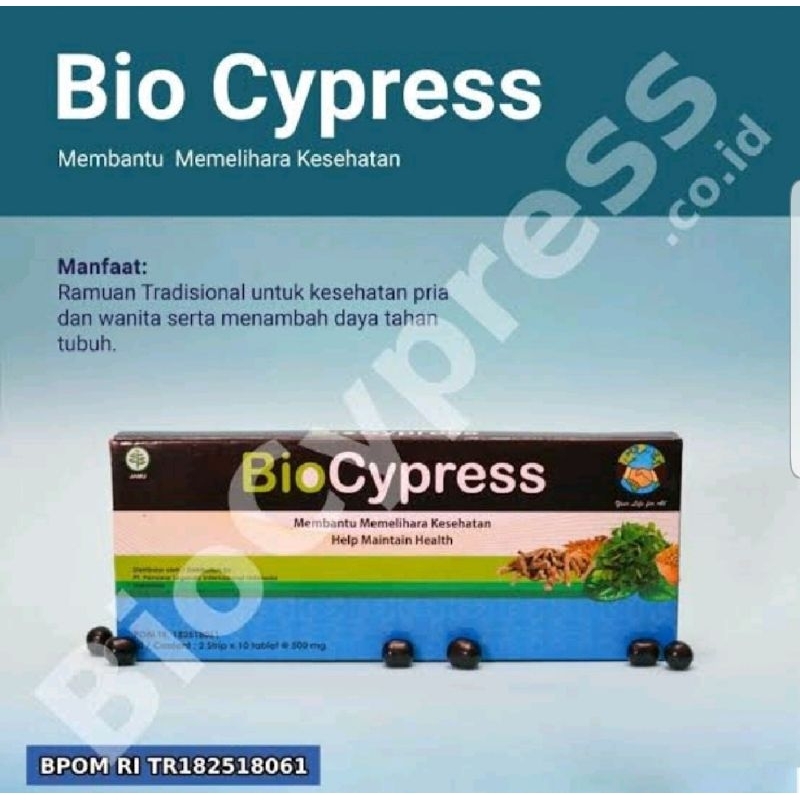 BIOCYPRESS STRIP ORIGINAL ISI 20 TABLEY OBAT HERBAL BIO CYPRESS SOLUSI MENGATASI STROKE