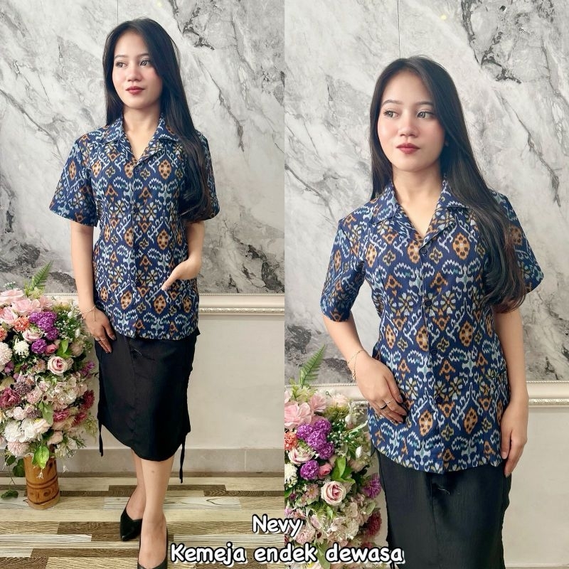 KEMEJA ENDEK/KEMEJA KERJA WANITA BALI