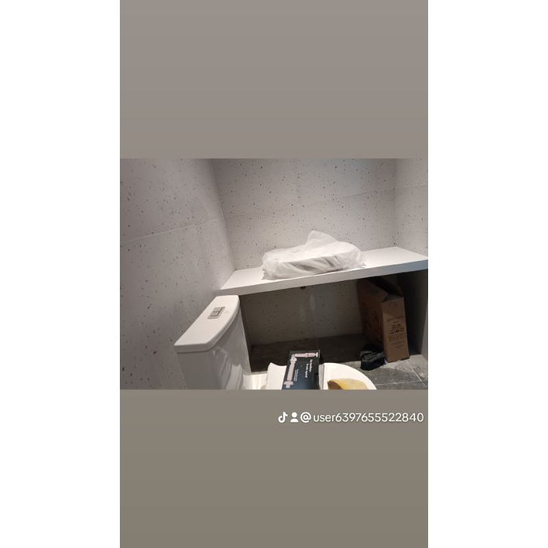 TOP TABLE SOLID SURFACE MEJA WASTAFEL MOTIF CUSTOM GLITER