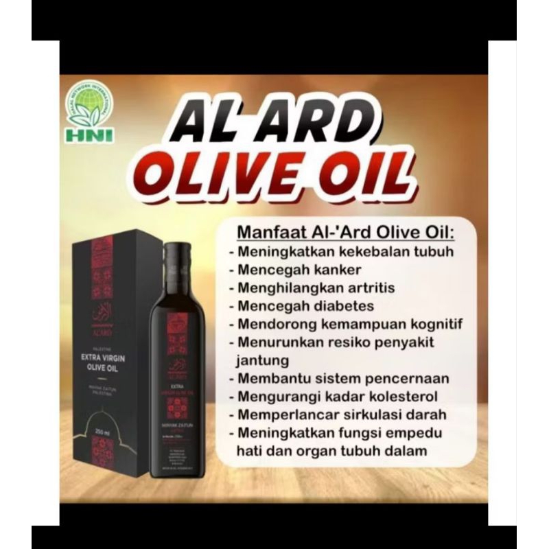 

￼al ard extra virgin olive oil hni hpai minyak zaitun premium palestina