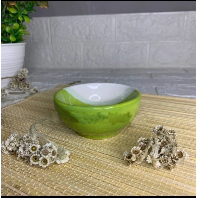 Homeco - Mangkok keramik hijau
