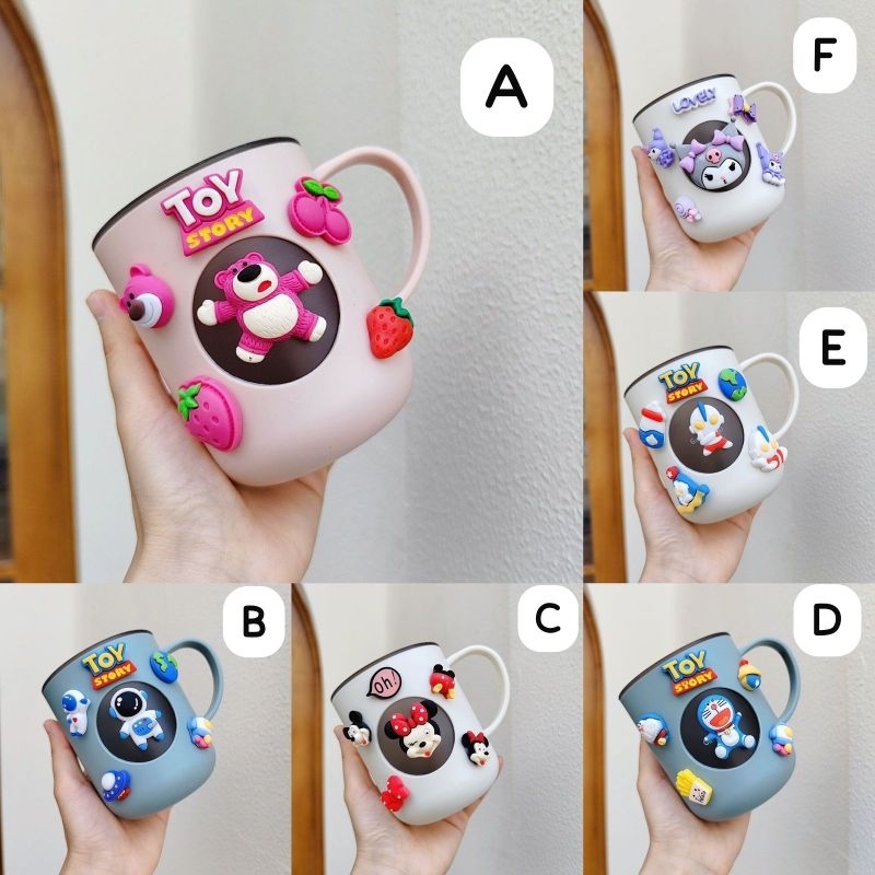 Mug Character 3D / Gelas Karakter 3D anak lucu unik