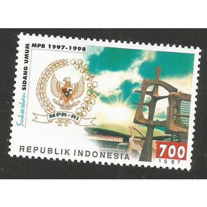 

A 10749 SET LENGKAP TERDIRI ATAS SATU BUAH PRANGKO INDONESIA TEMA SIDANG UMUM MPR 1997-1998 DENGAN KONDISI MNH MINT NEVER HINGE
