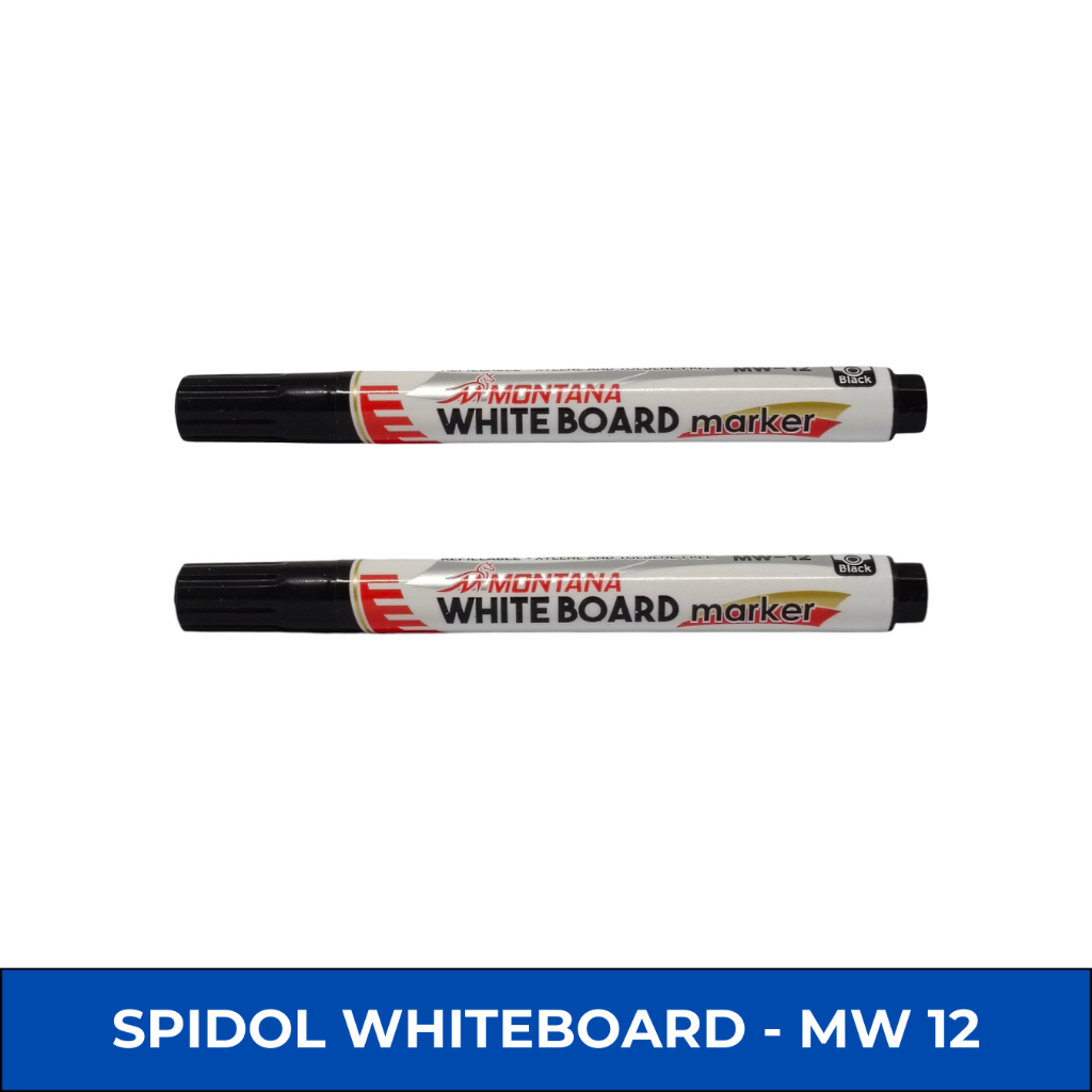 

Spidol Hitam Whiteboard Papan Tulis Bisa Dihapus MONTANA MW 12