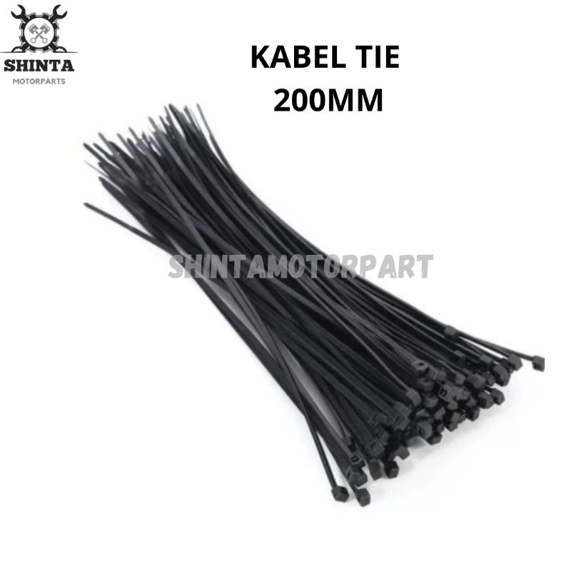 

KABEL TIES CABLE T 2.5X200MM ISI 100 PCS HITAM