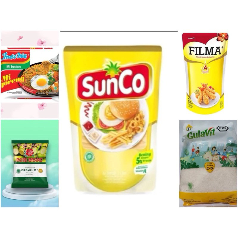 

(JATIM) minyak sunco / gula rosebrand / indomi goreng murah