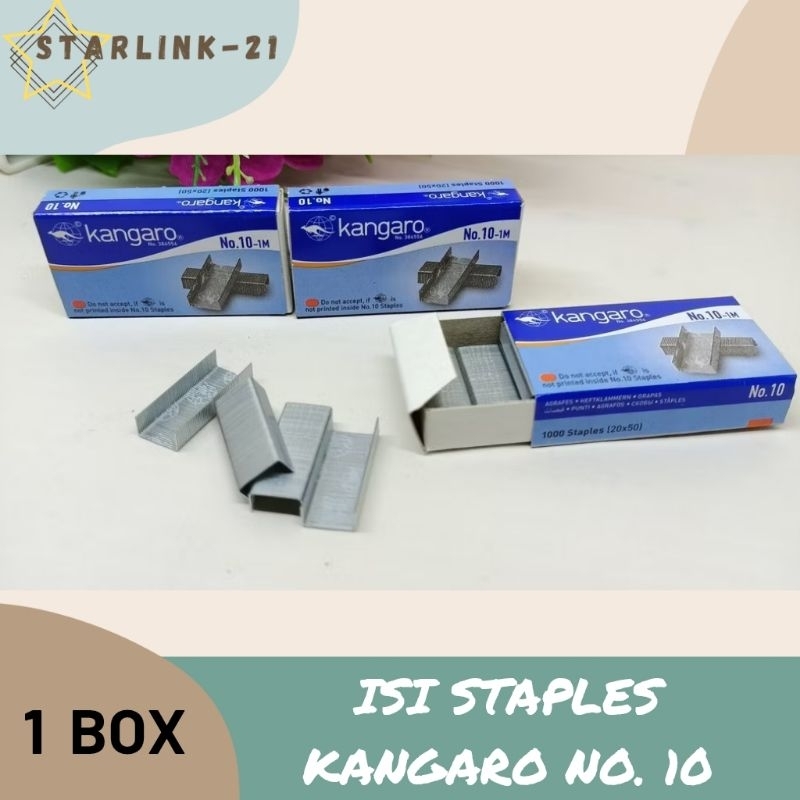 

ISI STAPLES KANGARO No.10 l Isi Stapler Standard l Refill Staples