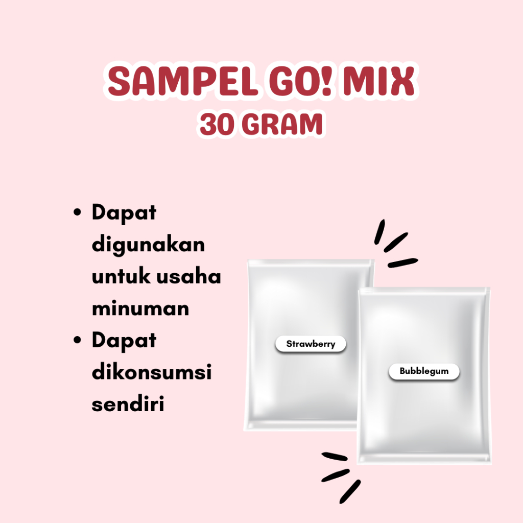 

Bubuk Minuman Rasa Gomix 60gr Serbuk Minuman Kekinian | rajaminumanbubuk