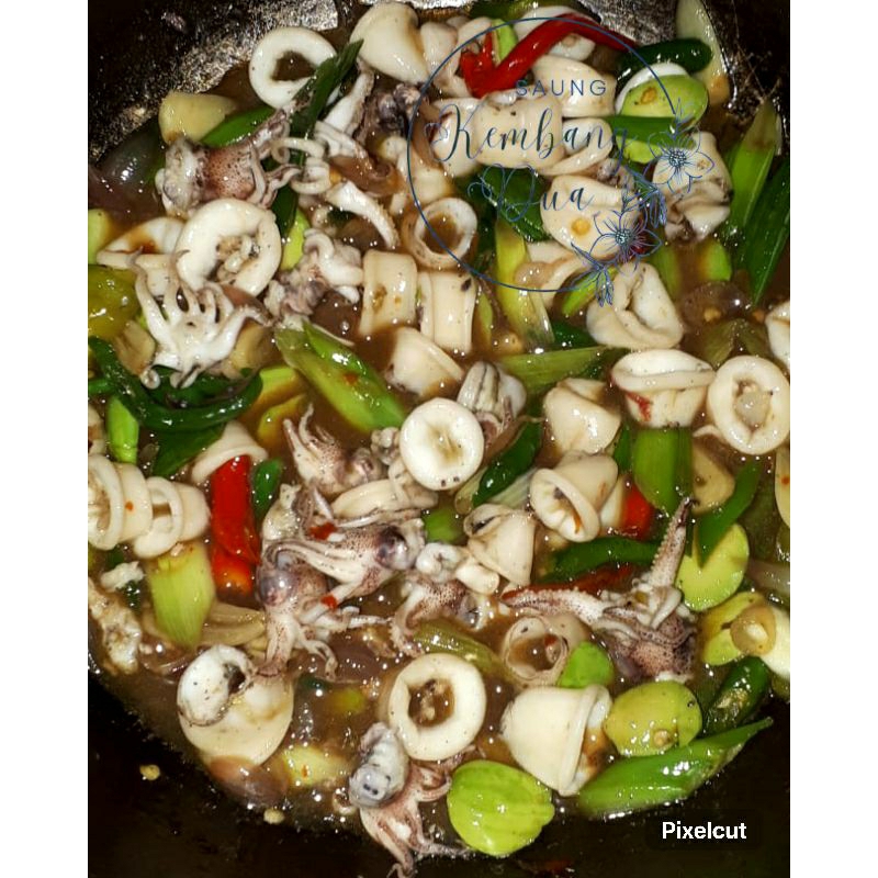 

Tumis cumi asin lauk pauk masakan matang makanan