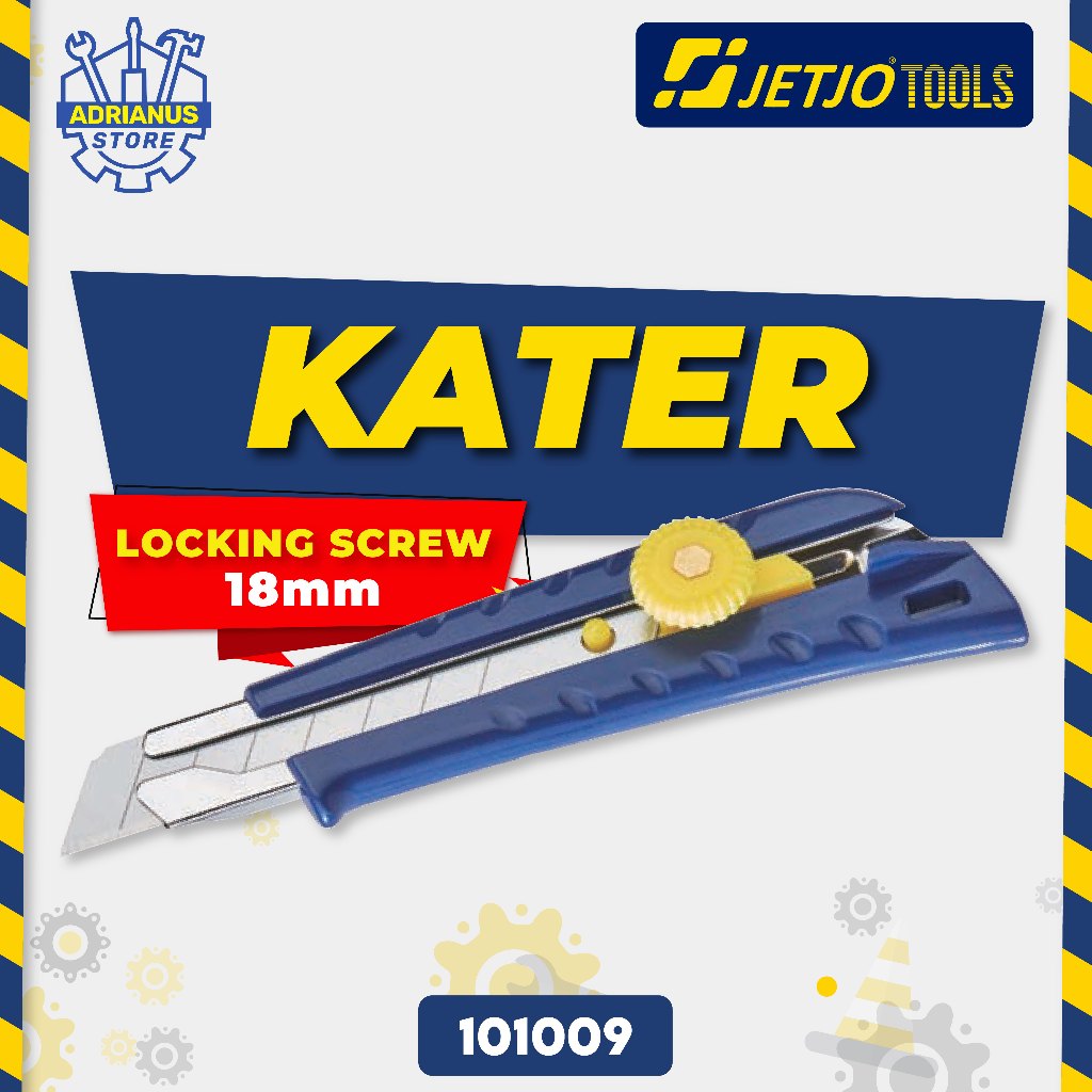 

Pisau Kater / Cutter 18mm KUNCI PUTAR JETJO TOOLS /LAKONI PRO (101009)