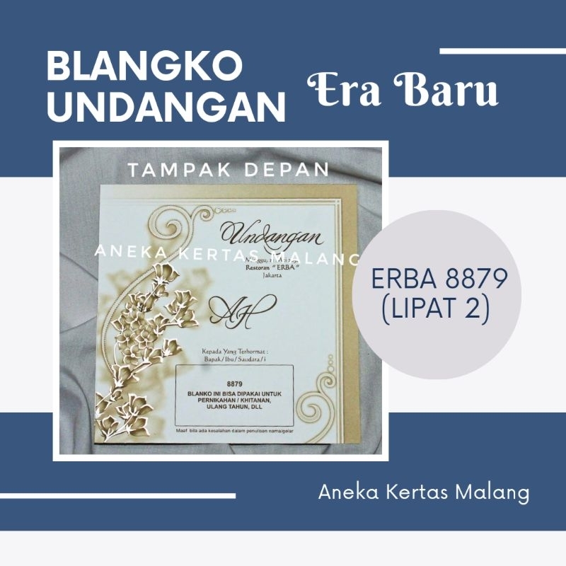 Blangko Undangan Erba 8879 (Cek Deskripsi)