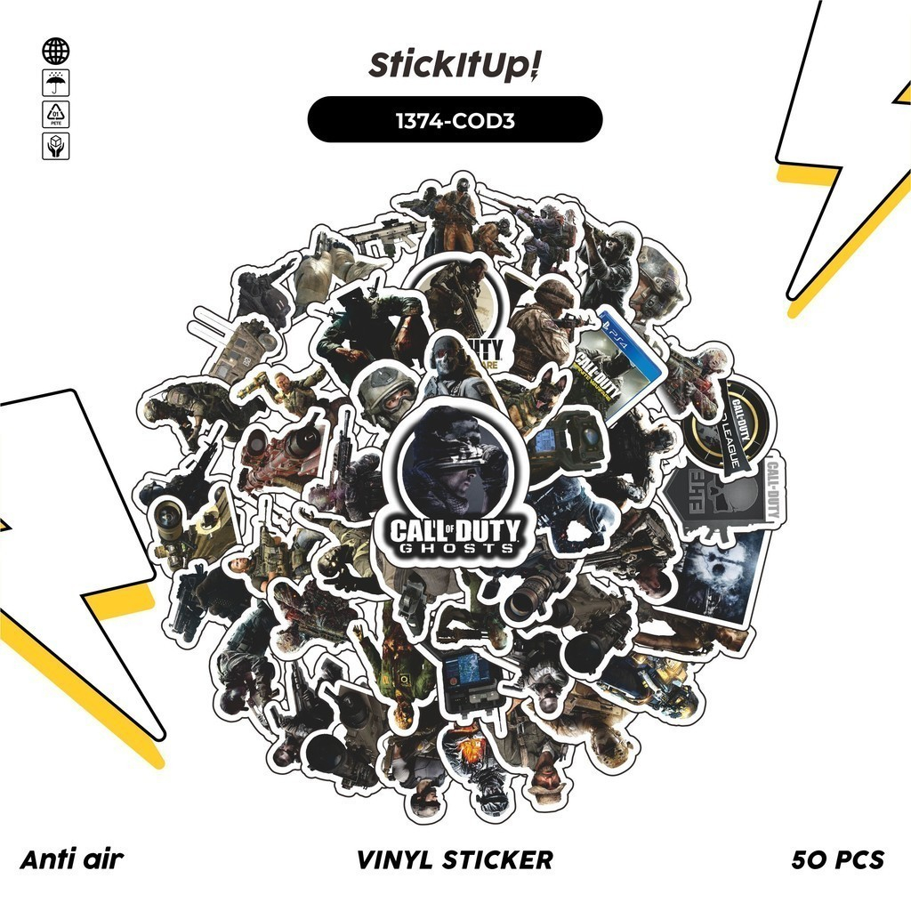 

COD✨ 100 Pcs Stiker Call of Duty Series Game v3 Lucu Anti Air Untuk Dekorasi Notebook Sepeda Skateboard Handphone DIY