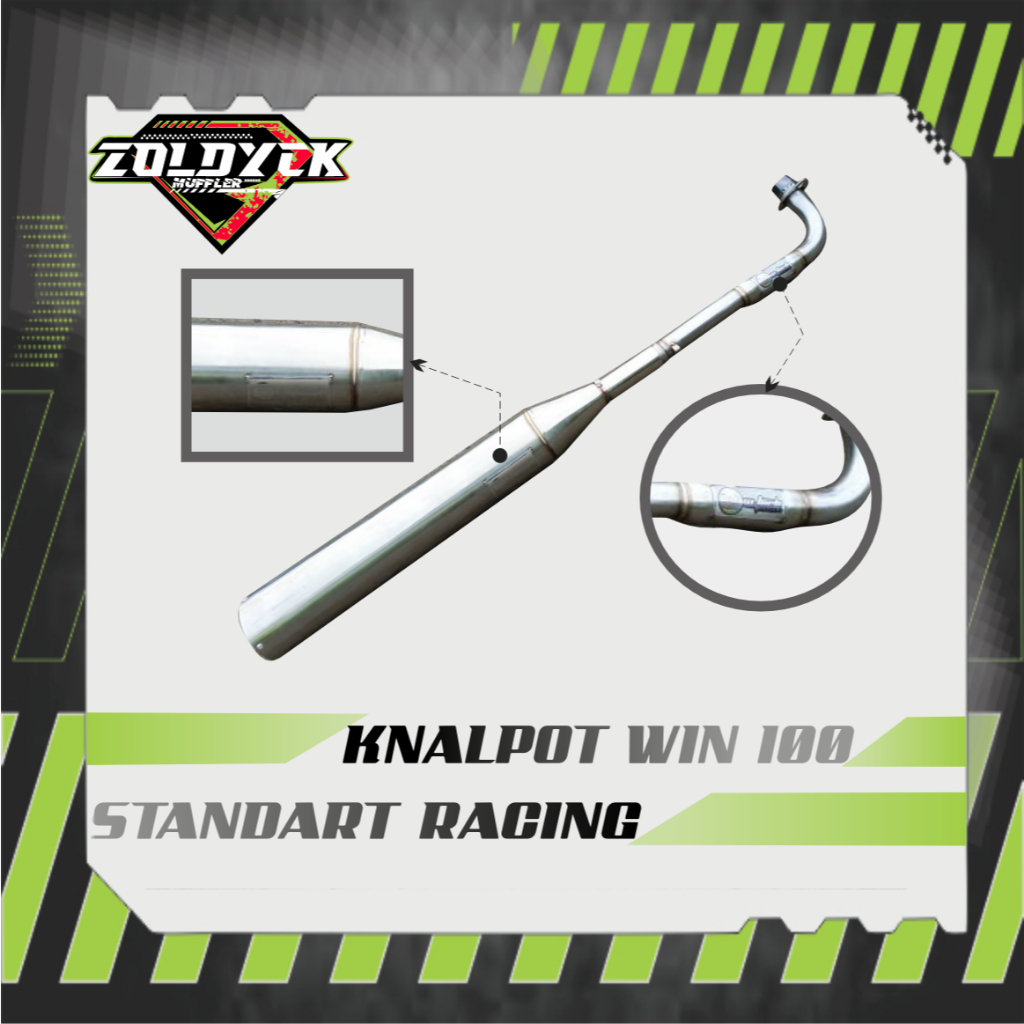 KNALPOT HONDA WIN 100 STANDAR RACING CUSTOM ORIGINAL
