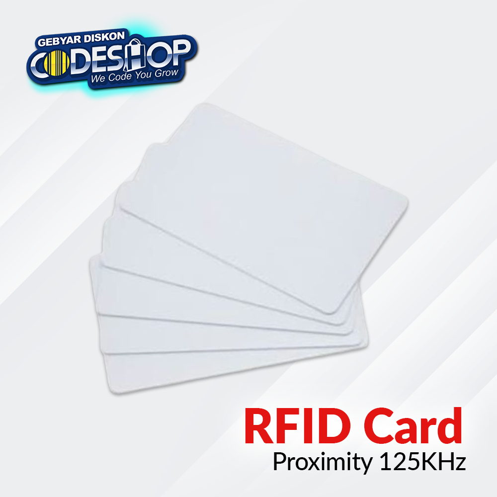 

Kartu ID Card RFID Proximity 125KHz / 125 Khz Absensi Karyawan Akses Parkir Pintu Hotel PVC Number