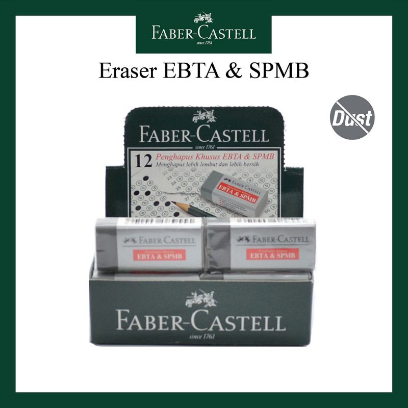 

FABER CASTELL ERASER PENGHAPUS KHUSUS PENSIL EBTA & SPMB / Faber-Castell ORIGINAL