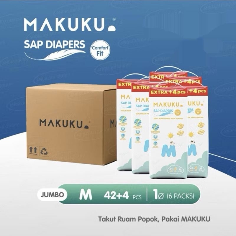 MAKUKU COMFORT FIT JUMBO KARTONAN/GROSIR