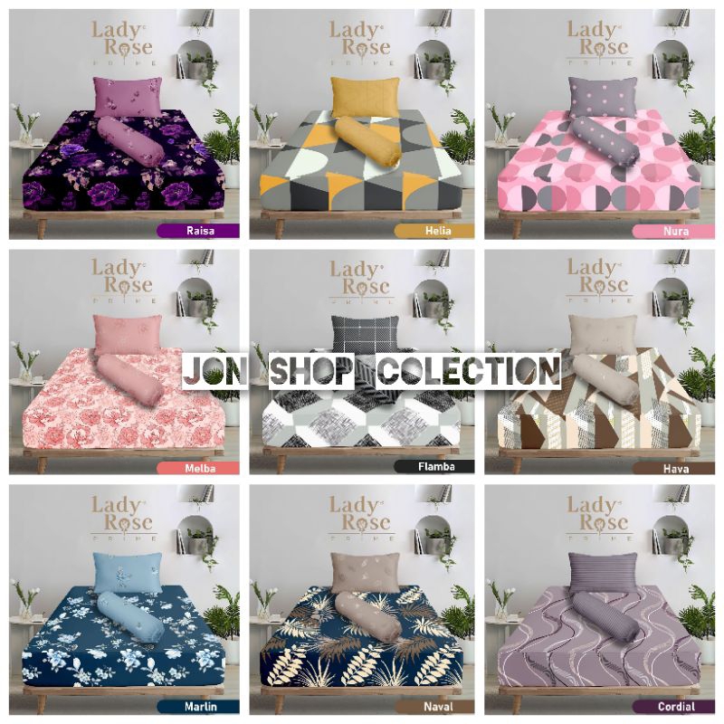 sprei ladyrose ukuran 90x200 tinggi 30cm motif bola/minimalis