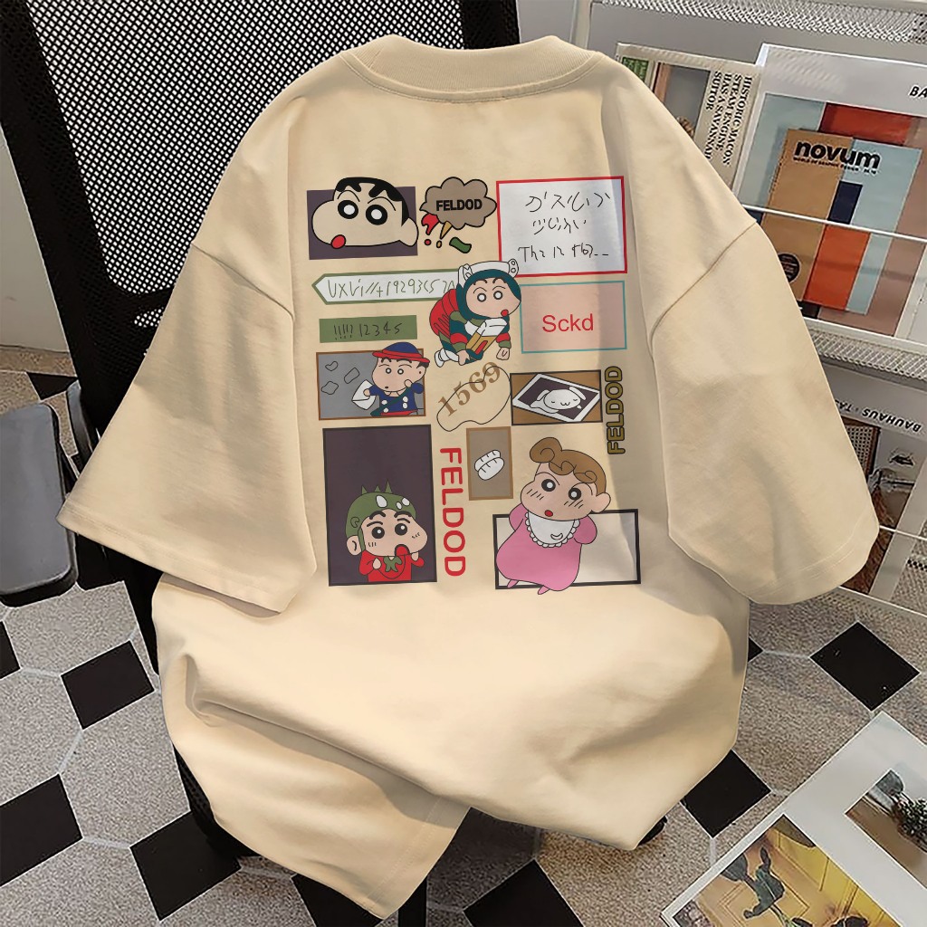 T-Shirt Oversize Unisex Combed 24S - Sinchan Edition