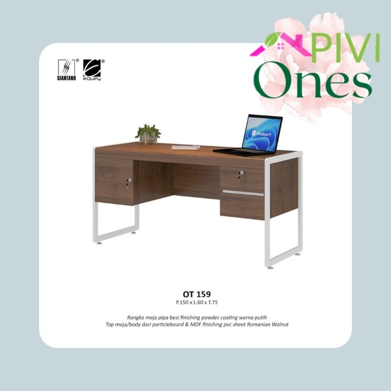Siantano Meja Kerja Office Desk Meja Belajar Minimalis Kualitas Terbaik Khusus Palembang OT 159