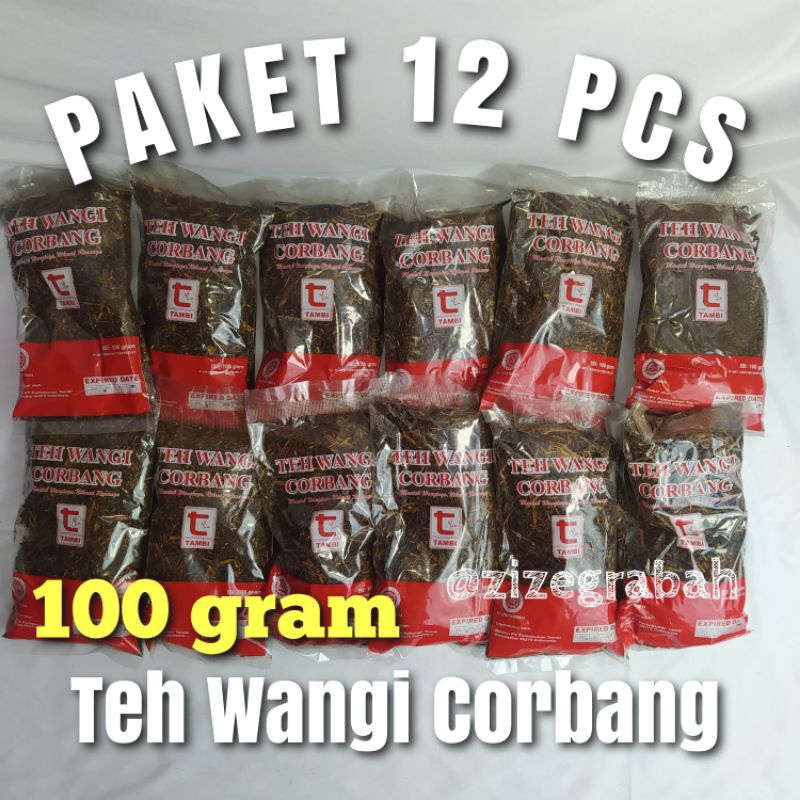 

(PAKET HEMAT 12 PCS) Teh Wangi Corbang 12 pcs x 100 gram Tea