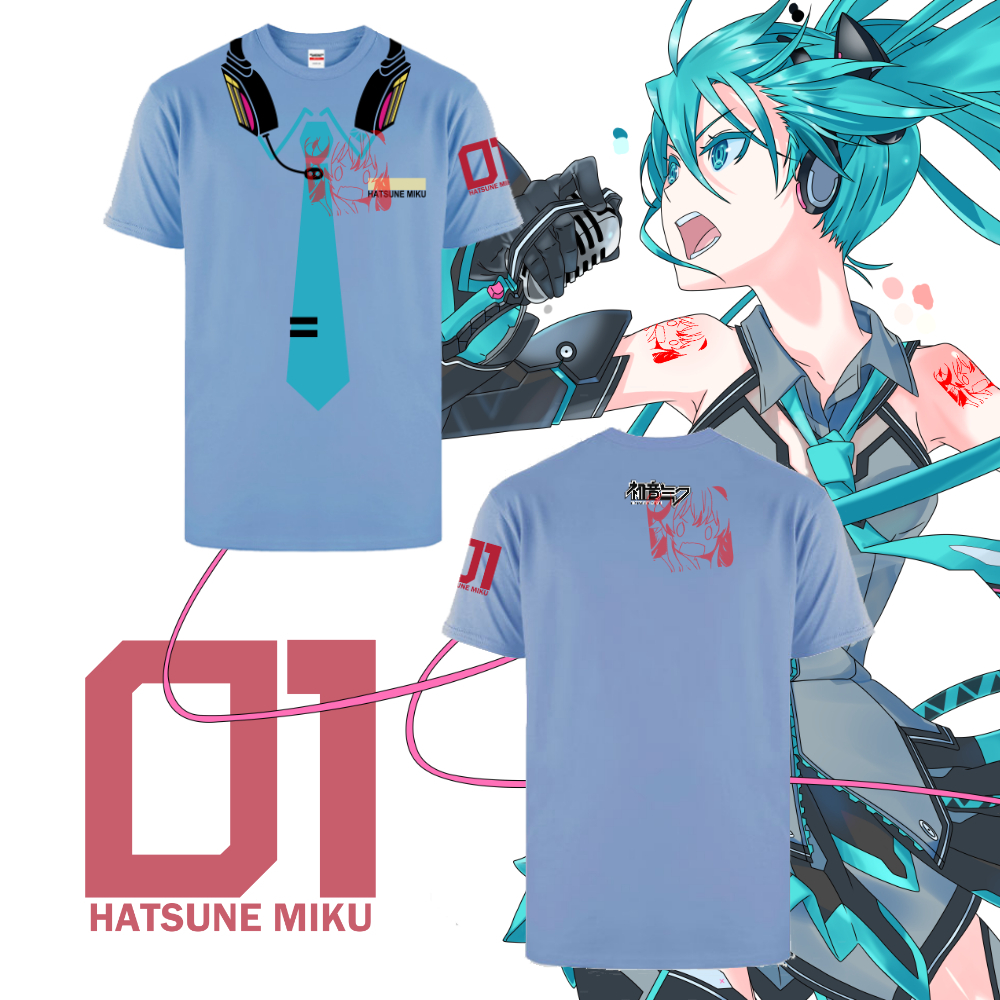 Kaos Vocaloid Hatsune Miku transformation "VOCALOID Hatsune Miku x Shimamura