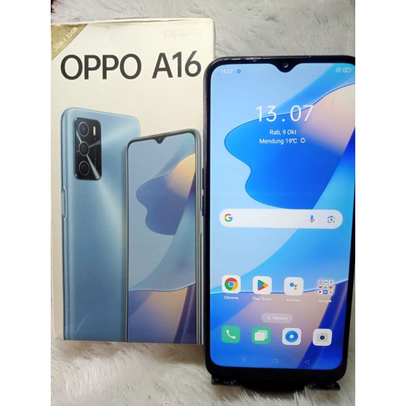 JUAL HP SECOND OPPO A16 RAM 3/32 FULLSET