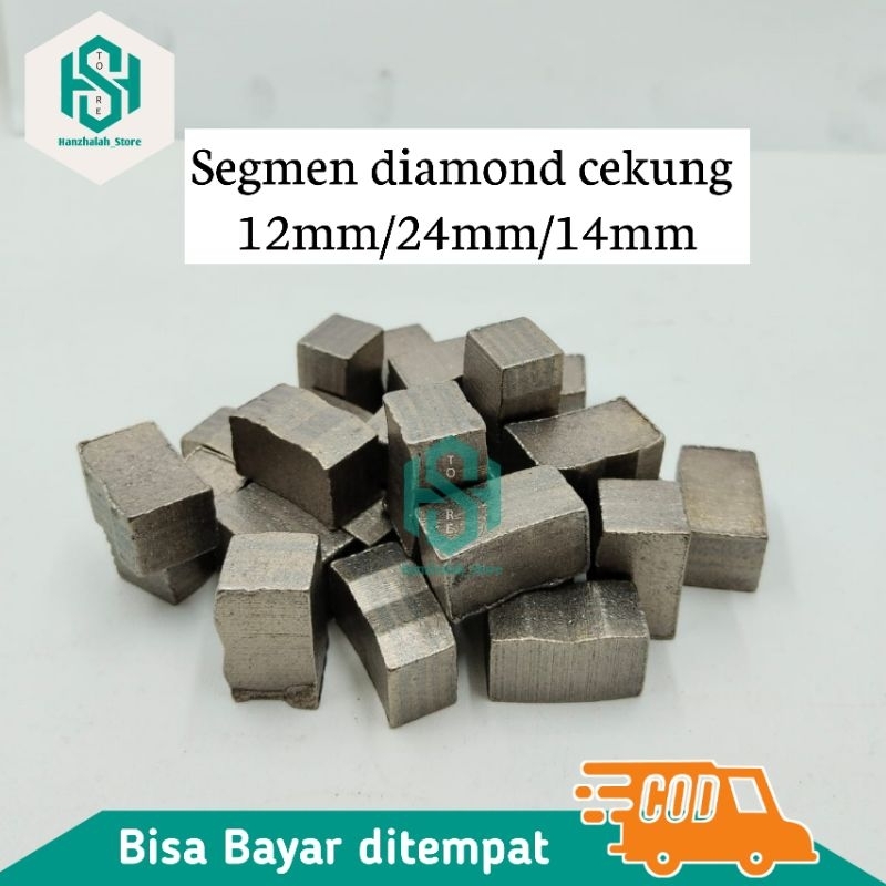 Segment Mata bor sumur Tembus batuan/Segmen Diamonds cekung