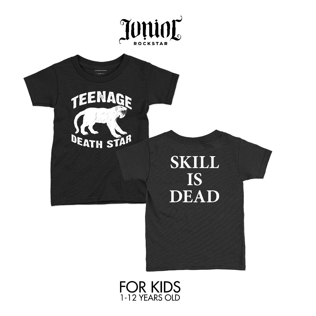 JUNIORROCKSTAR Official Merchandise T-shirt Anak Teenage Death Star (TDS) Hitam