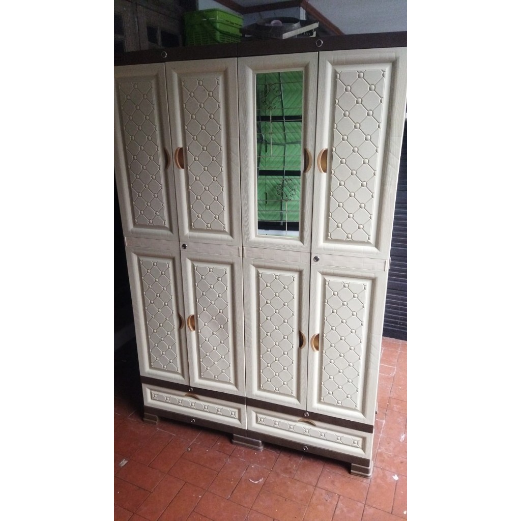 Lemari Pakaian Plastik NAPOLLY 4 PINTU MIDICAB 4408 DC ION BOGOR