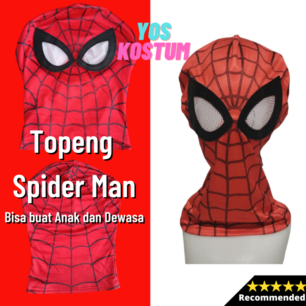 RB Topeng Spiderman Dewasa Anak Spider Mask Premium Import